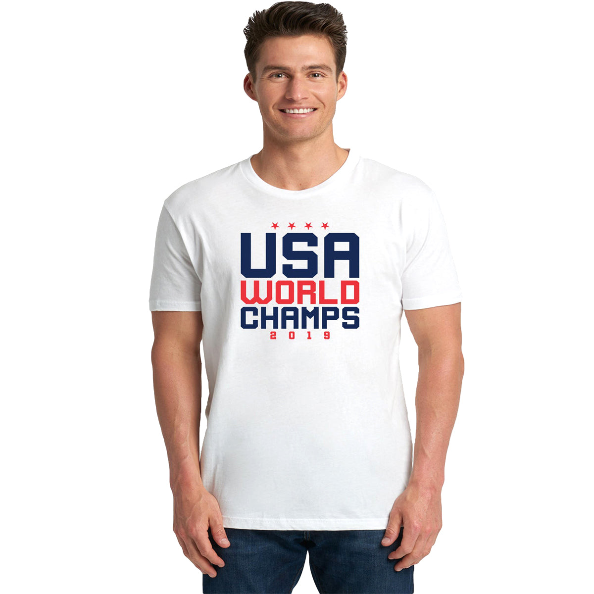 USA World Champions Shirt T-shirts 411 Youth Medium White Youth