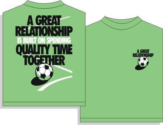 Utopia Relationship Soccer Short Sleeve T-Shirt Humorous Shirt Utopia Adult Small Neon Green 
