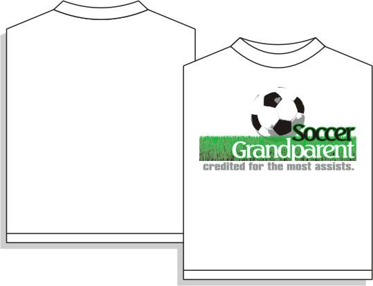 Utopia Soccer Grandparent Short Sleeve T-Shirt Humorous Shirt Utopia Adult Small White 