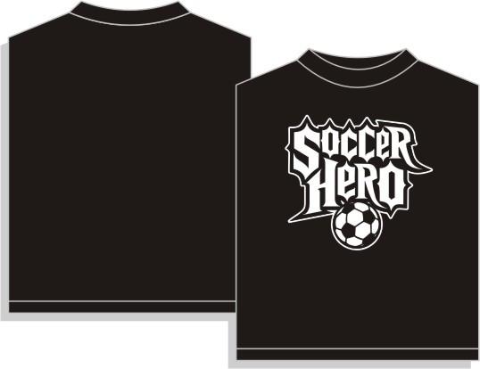 Utopia Soccer Hero Short Sleeve Soccer T-Shirt Humorous Shirt Utopia Adult Small Black 