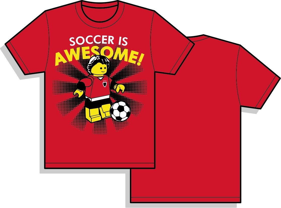 Utopia Soccer is Awesome Short Sleeve Soccer T-Shirt T-Shirt Utopia Youth Small Red 