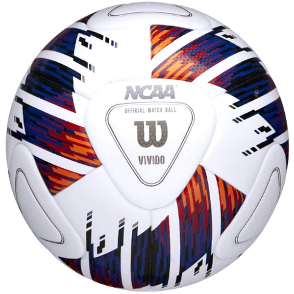 Wilson NCAA Vivido Match Soccer Ball | WS1000901XB05 Soccer Ball Wilson 5 White/Orange/Purple 