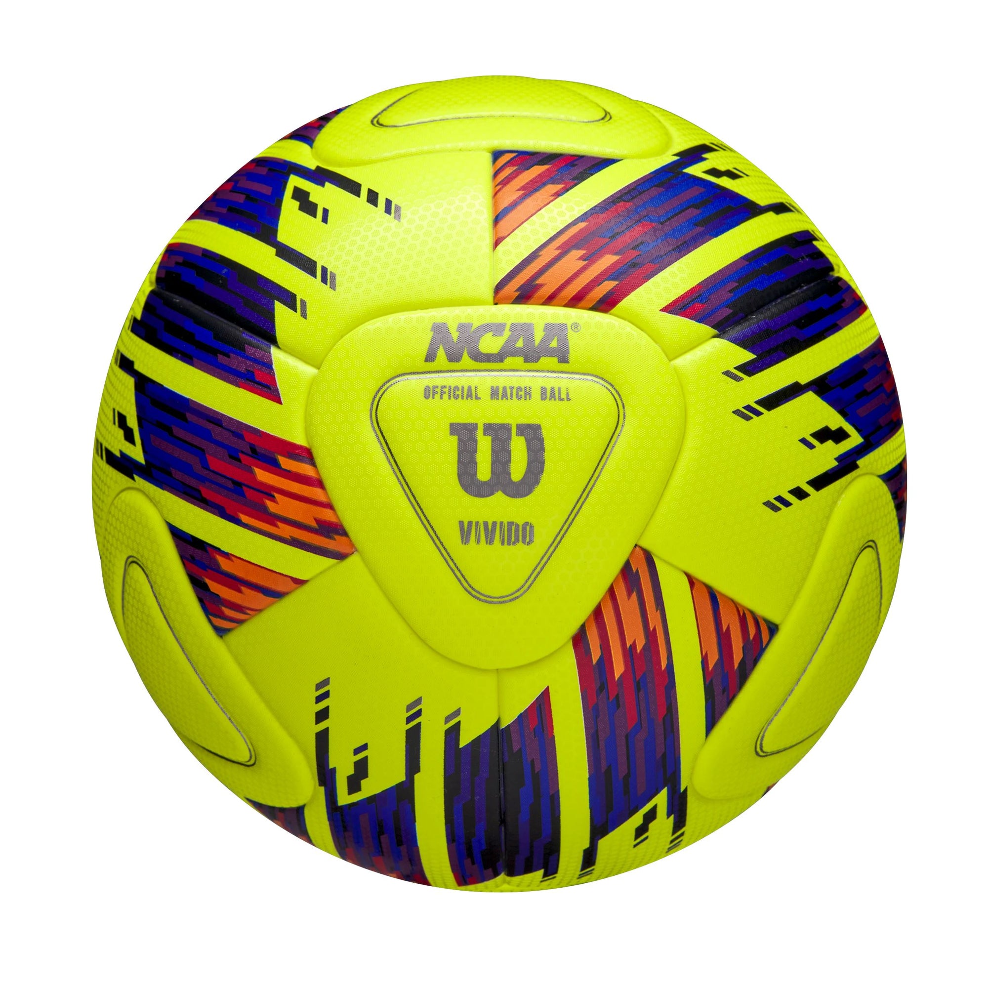 Wilson NCAA Vivido Match Soccer Ball | WS1000901XB05 Soccer Ball Wilson 5 Yellow/Orange/Purple 