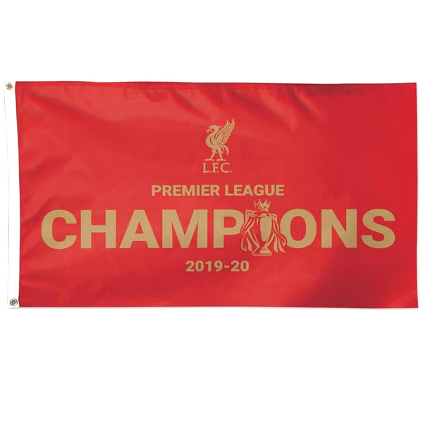 WinCraft Liverpool FC Premier League Champions 2019-20 Deluxe Flag 3&#39; x 5&#39; Accessories WinCraft 3&#39; x 5&#39; 